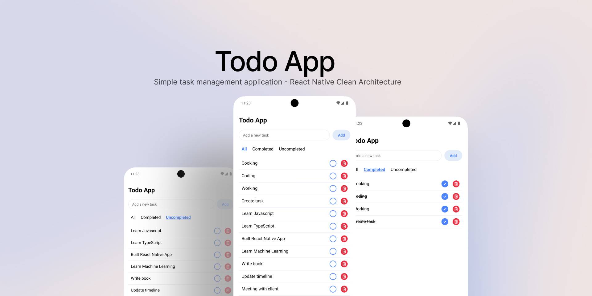 Todo App - Clean Architecture